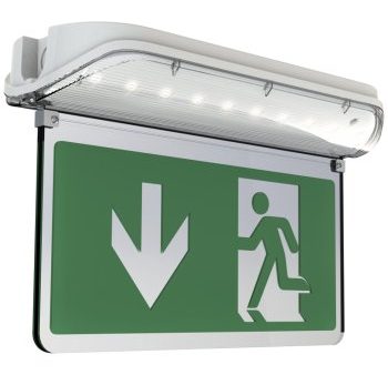 Ansell Lighting AHARLED 3M ST  Harrier White 5W Maintained Non-Maintained LED Exit Sign Discount