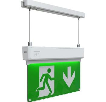 Ansell Lighting AKESLED 3M  Kestrel 2W Maintained Non-Maintained Suspended LED Exit Sign Discount