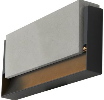 Ansell Lighting AGALIA MAXI CONC  Galia Maxi 8W CCT Selectable Concrete LED Wall Light Discount