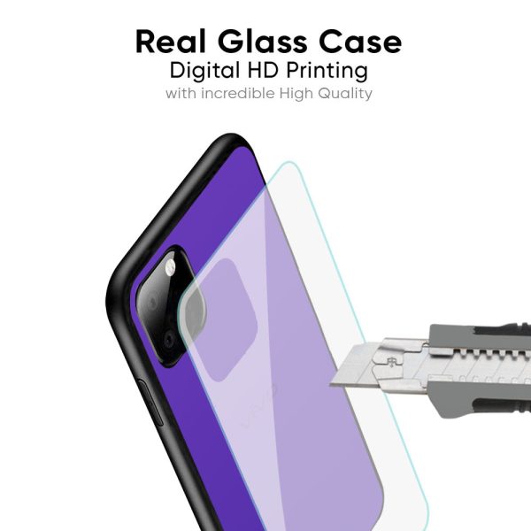 Amethyst Purple Glass Case for IQOO 9 5G Fashion