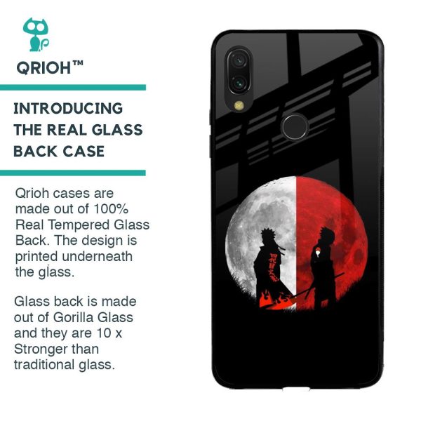 Anime Red Moon Glass Case for Xiaomi Redmi Note 7S Fashion