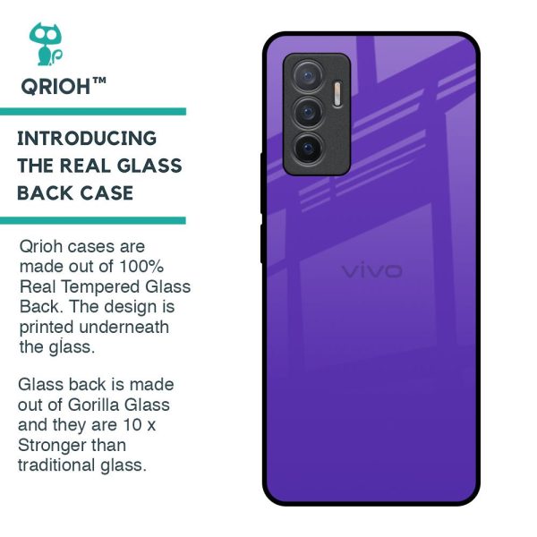 Amethyst Purple Glass Case for Vivo V23e 5G Online