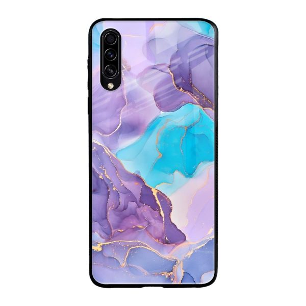 Alcohol ink Marble Glass Case for Samsung Galaxy A50s Discount