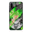 Anime Green Splash Glass Case for Samsung Galaxy A50s Cheap