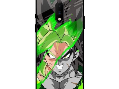 Anime Green Splash Glass Case for OnePlus 7 Online Sale