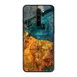 Architecture Map Glass Case for Xiaomi Redmi Note 8 Pro Fashion