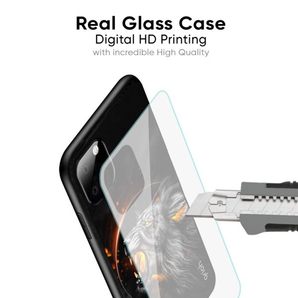 Aggressive Lion Glass Case for Xiaomi Redmi Note 7S Fashion