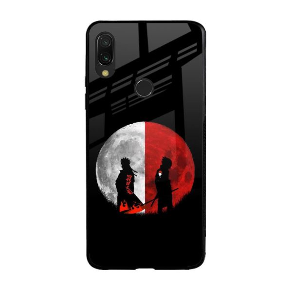 Anime Red Moon Glass Case for Xiaomi Redmi Note 7S Fashion