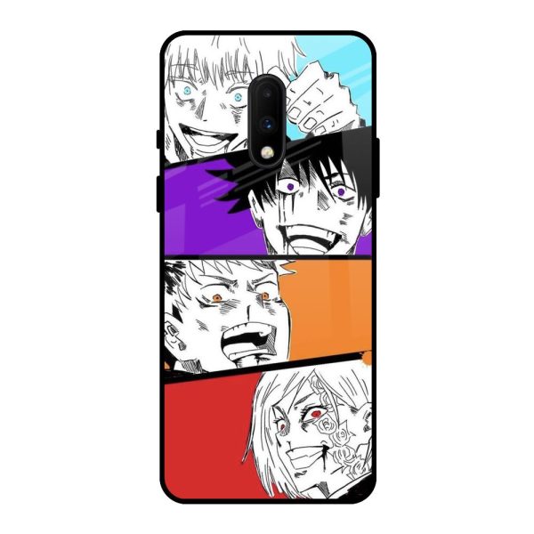 Anime Sketch Glass Case for OnePlus 7 Online now