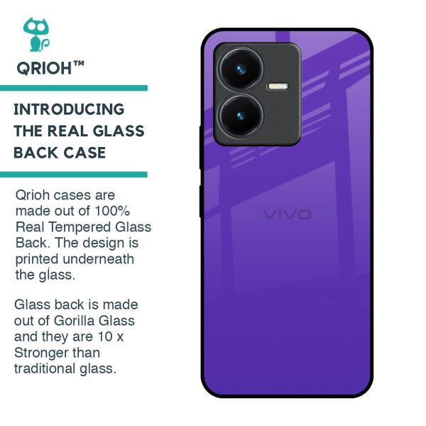 Amethyst Purple Glass Case for Vivo Y22 Online