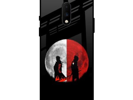 Anime Red Moon Glass Case for OnePlus 7 Fashion