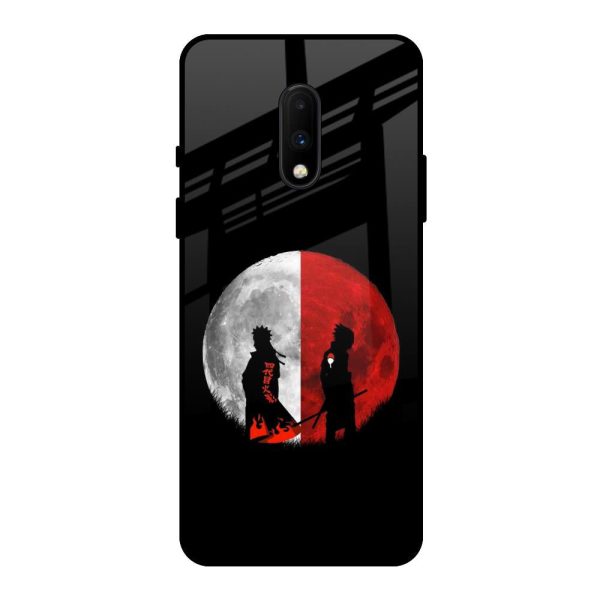 Anime Red Moon Glass Case for OnePlus 7 Fashion