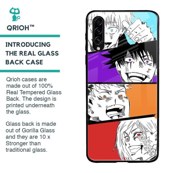 Anime Sketch Glass Case for Samsung Galaxy A50s Fashion