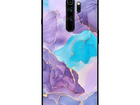 Alcohol ink Marble Glass Case for Xiaomi Redmi Note 8 Pro on Sale