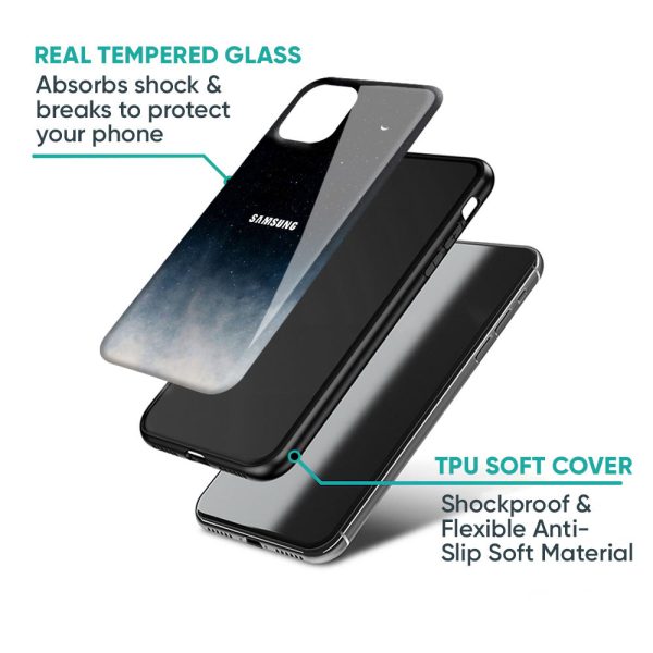 Aesthetic Sky Glass Case for Samsung Galaxy F42 5G For Sale