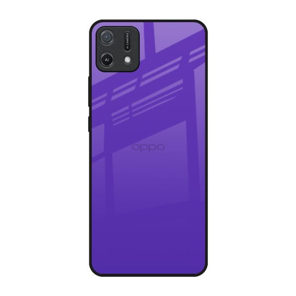 Amethyst Purple Glass Case for Oppo A16K Fashion