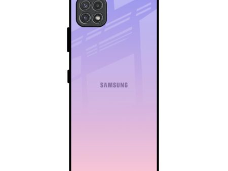 Lavender Gradient Glass Case for Samsung Galaxy F42 5G Online now