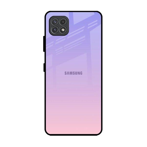 Lavender Gradient Glass Case for Samsung Galaxy F42 5G Online now