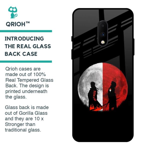 Anime Red Moon Glass Case for OnePlus 7 Fashion