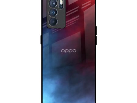 Smokey Watercolor Glass Case for Oppo Reno6 on Sale