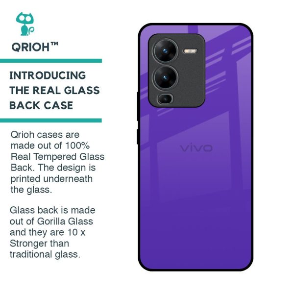 Amethyst Purple Glass Case for Vivo V25 Pro Online Sale