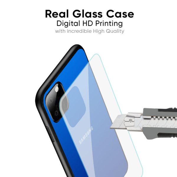 Egyptian Blue Glass Case for Samsung Galaxy F42 5G For Sale