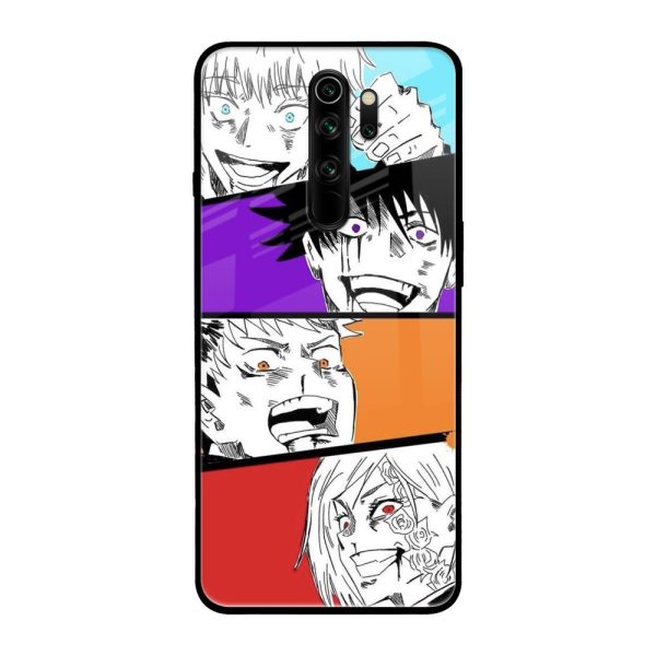 Anime Sketch Glass Case for Xiaomi Redmi Note 8 Pro Supply