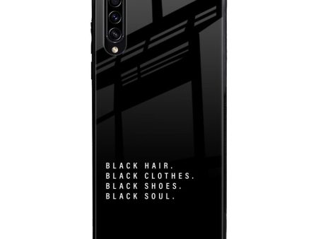 Black Soul Glass Case for Samsung Galaxy A50s Online Sale