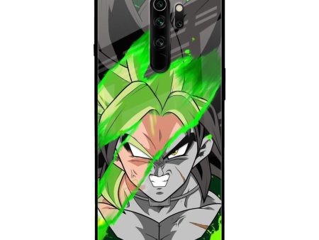 Anime Green Splash Glass Case for Xiaomi Redmi Note 8 Pro For Sale