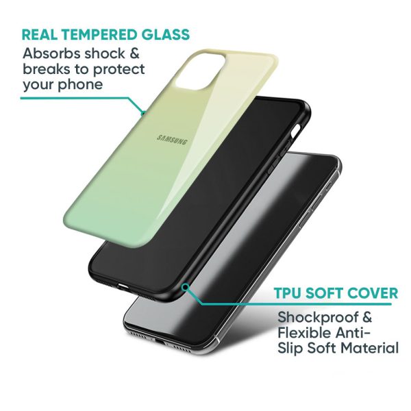 Mint Green Gradient Glass Case for Samsung Galaxy F42 5G Cheap