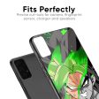 Anime Green Splash Glass Case for Samsung Galaxy A50s Cheap