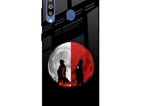 Anime Red Moon Glass Case for Samsung Galaxy M40 Supply