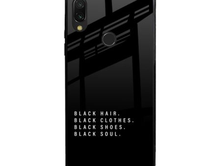 Black Soul Glass Case for Xiaomi Redmi Note 7S For Discount