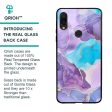 Alcohol ink Marble Glass Case for Xiaomi Redmi Note 7S Fashion