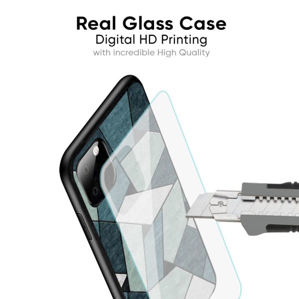 Abstact Tiles Glass Case for Xiaomi Redmi Note 7S For Sale