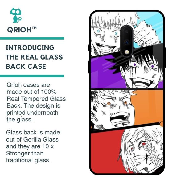 Anime Sketch Glass Case for OnePlus 7 Online now