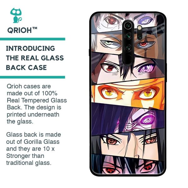 Anime Eyes Glass Case for Xiaomi Redmi Note 8 Pro Online Sale