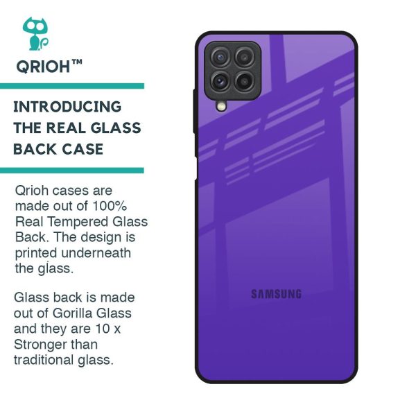 Amethyst Purple Glass Case for Samsung Galaxy A22 Fashion