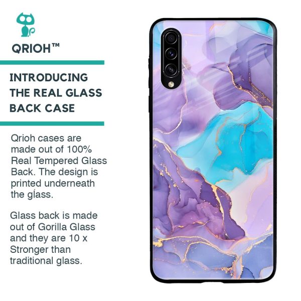 Alcohol ink Marble Glass Case for Samsung Galaxy A50s Discount