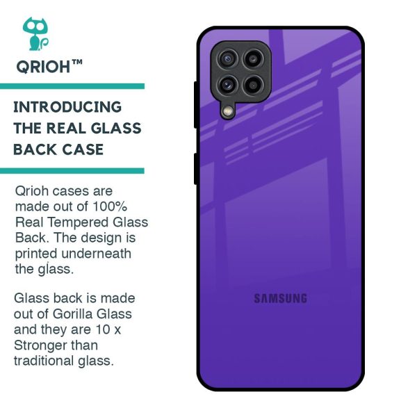 Amethyst Purple Glass Case for Samsung Galaxy F22 Online Sale