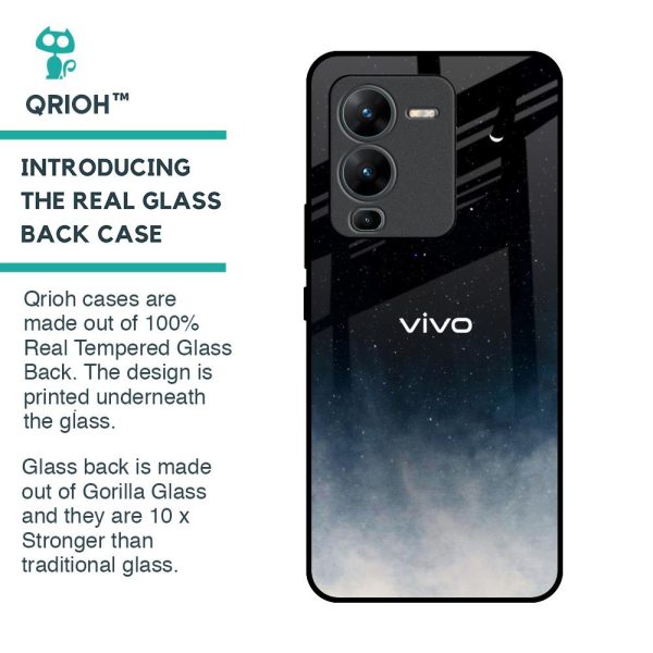 Aesthetic Sky Glass Case for Vivo V25 Pro Fashion