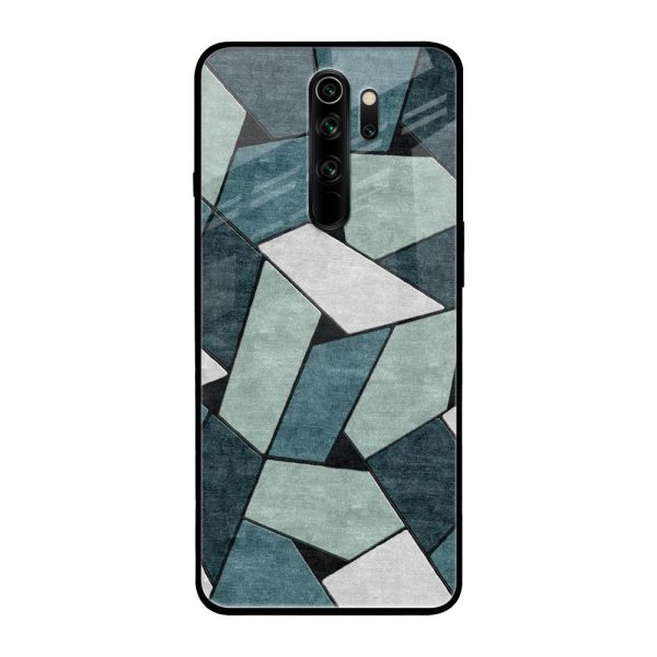 Abstact Tiles Glass Case for Xiaomi Redmi Note 8 Pro For Cheap