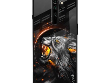 Aggressive Lion Glass Case for Xiaomi Redmi Note 8 Pro Fashion