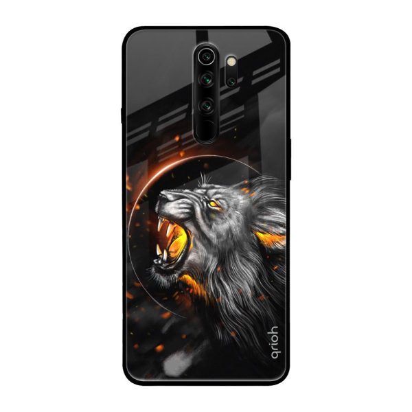 Aggressive Lion Glass Case for Xiaomi Redmi Note 8 Pro Fashion