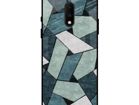 Abstact Tiles Glass Case for OnePlus 7 on Sale