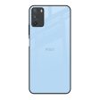 Pastel Sky Blue Glass Case for Poco M3 Online now