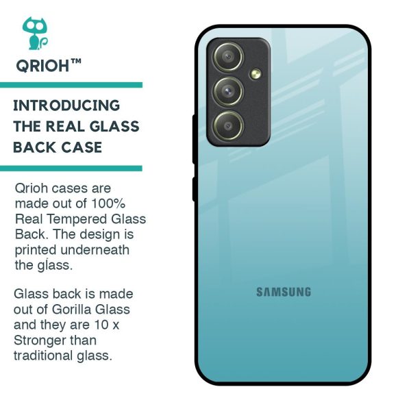 Arctic Blue Glass Case For Samsung Galaxy A54 5G For Cheap