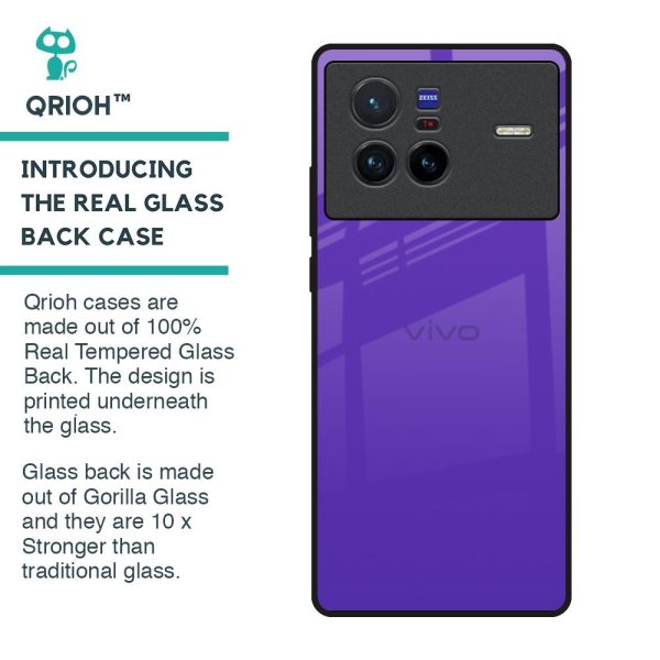 Amethyst Purple Glass Case for Vivo X80 5G on Sale