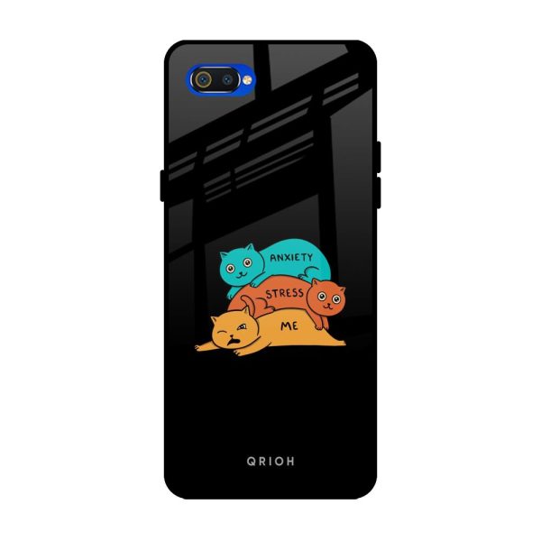 Anxiety Stress Glass Case for Realme C2 Online Sale