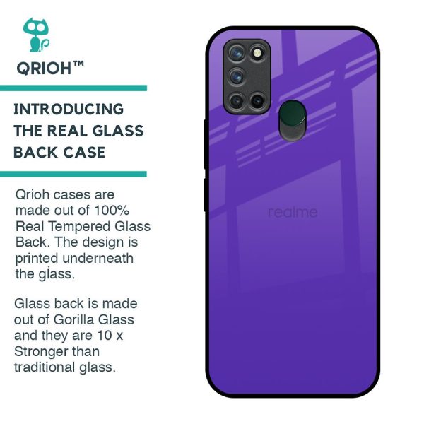 Amethyst Purple Glass Case for Realme 7i Online now